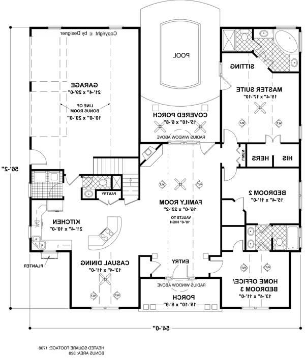 Floorplan image of The Windward House Plan